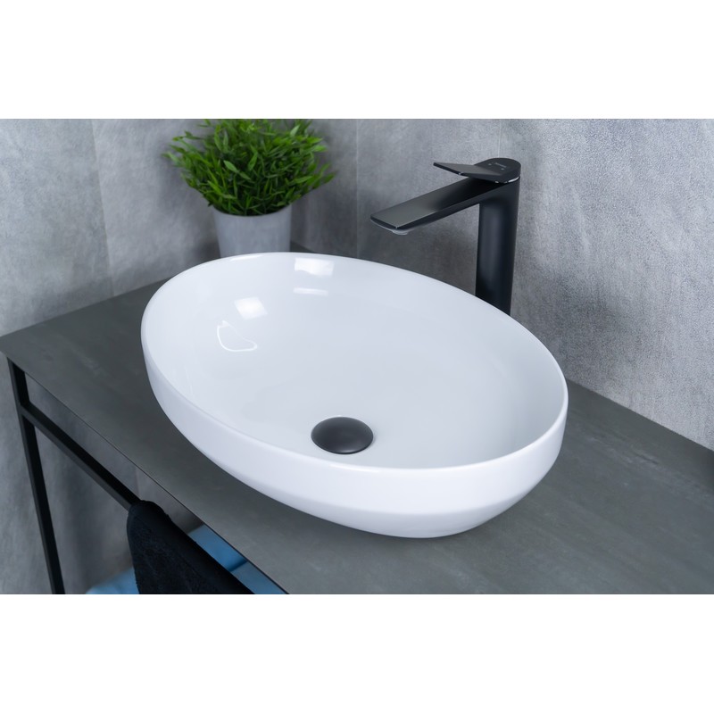 Раковина Gid D1469 51196 накладная белая 50x36x14.5