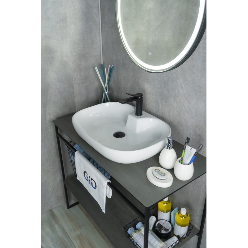 Раковина Gid N9446b 51156 накладная белая 61x42x12.5