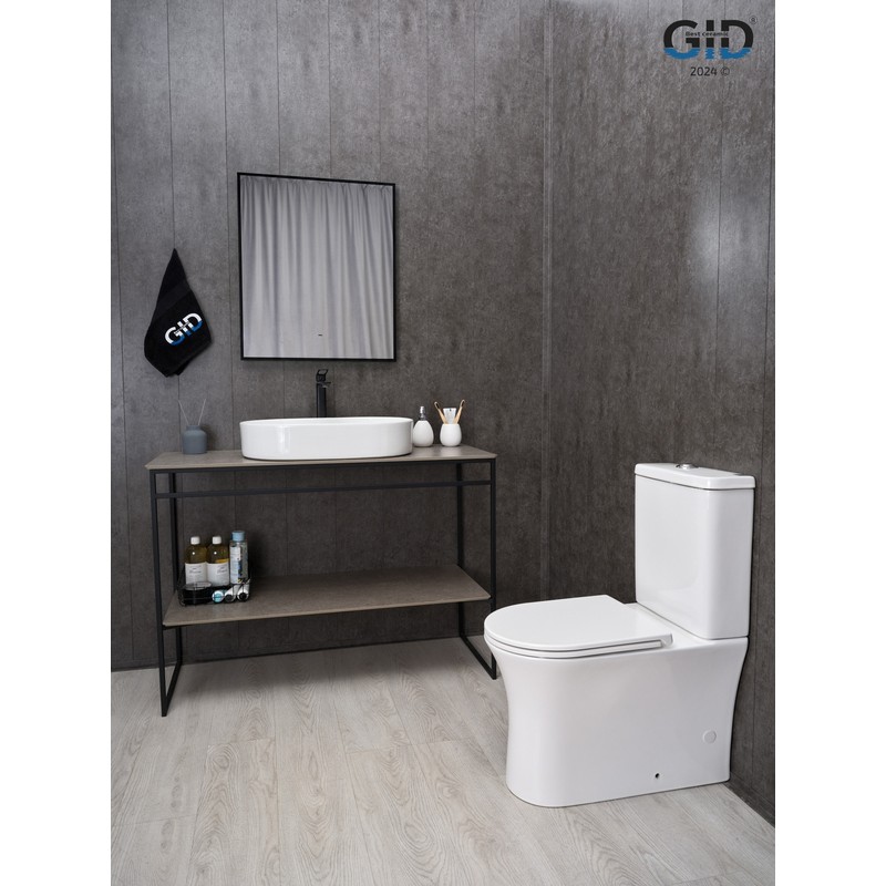 Раковина Gid D1479 51203 накладная белая 61x38.5x12