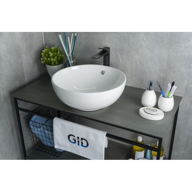 Раковина Gid N9003a 51103 накладная белая 43x43x17.5