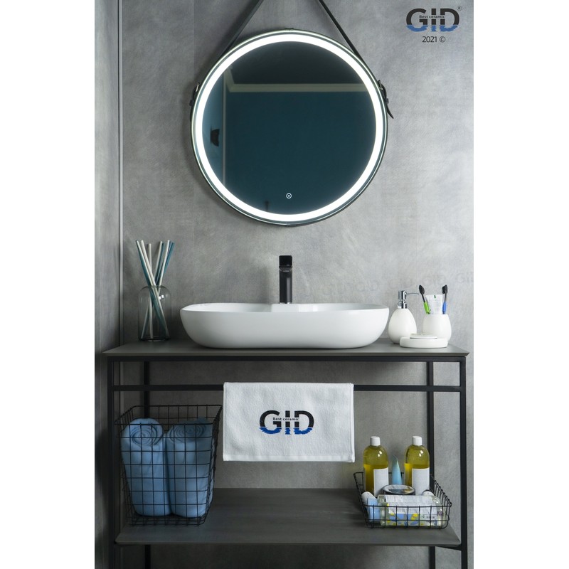 Раковина Gid N9446b 51156 накладная белая 61x42x12.5