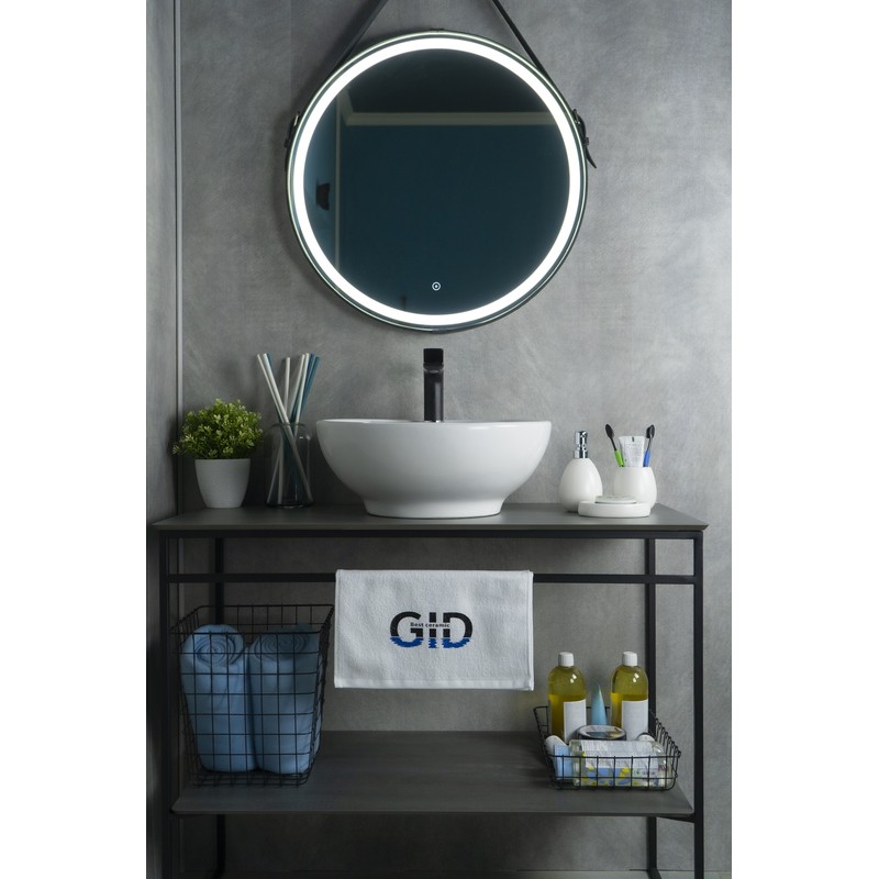 Раковина Gid N9001 51101 накладная белая 45x45x17