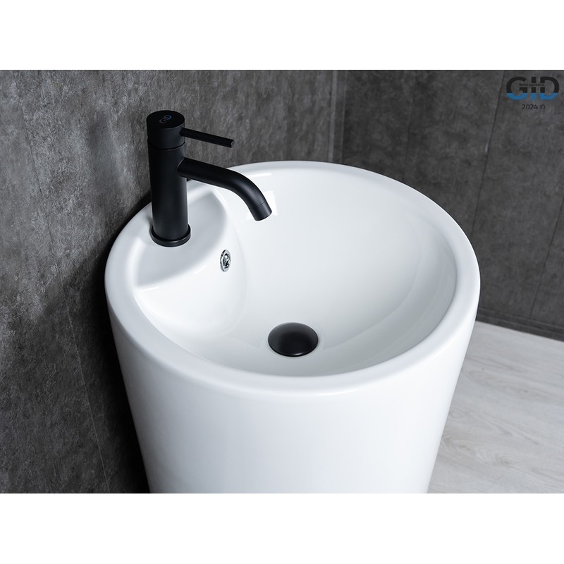 Раковина Gid Nb135 81102 накладная белая 46x46x86