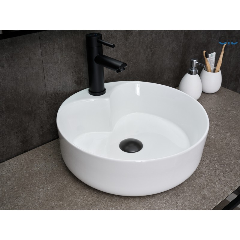 Раковина Gid N9013 51208 накладная белая 40x40x13