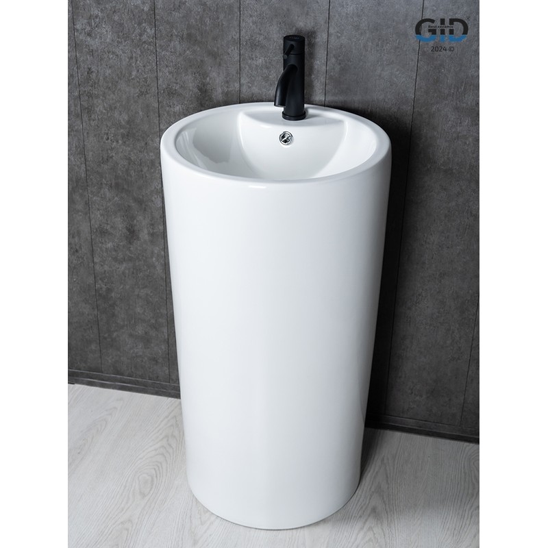 Раковина Gid Nb135 81102 накладная белая 46x46x86