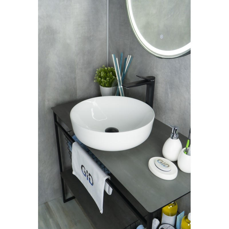 Раковина Gid D1315 51182 накладная белая 41.5x41.5x13.5