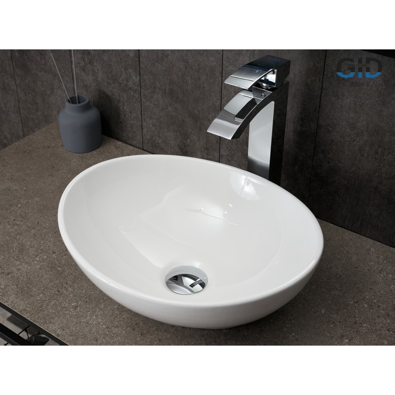 Раковина Gid N9138 51178 накладная белая 41x34x15