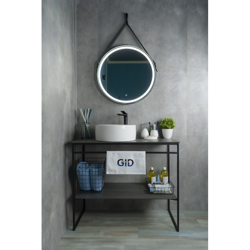 Раковина Gid N9011 51105 накладная белая 40x40x15