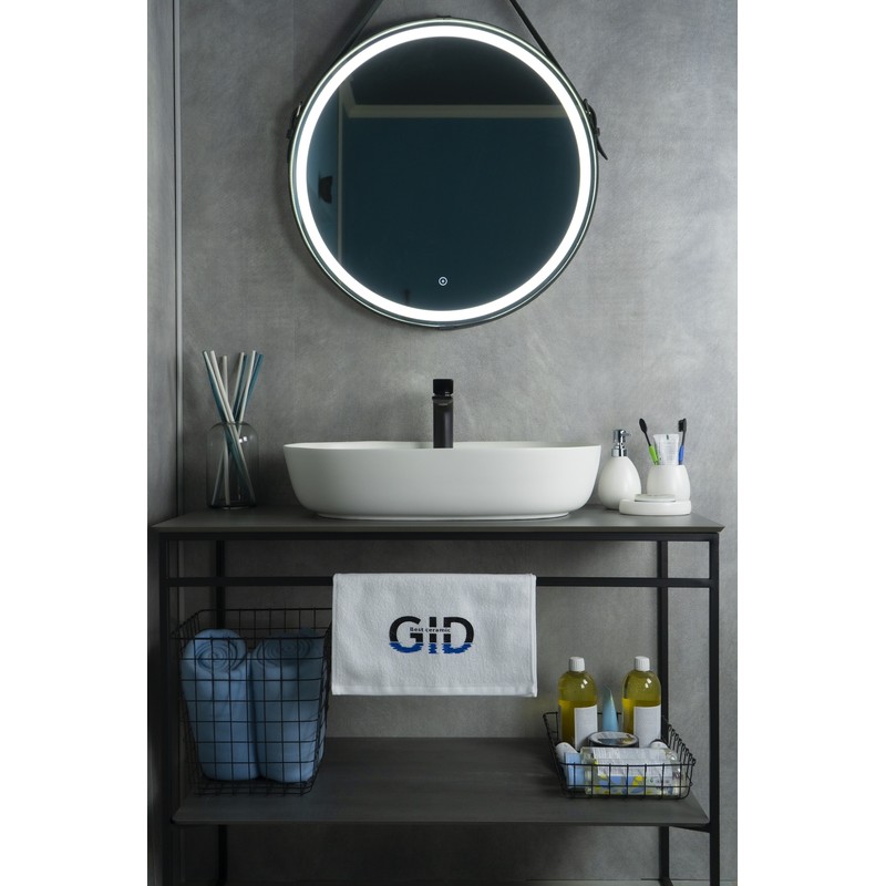 Раковина Gid Wm1346 51192 накладная белая матовая 61x41x14