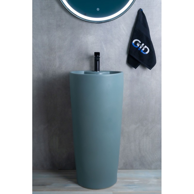 Раковина Gid Nb131gm (зеленая хаки) 81116 накладная зеленая хаки 40x40x84