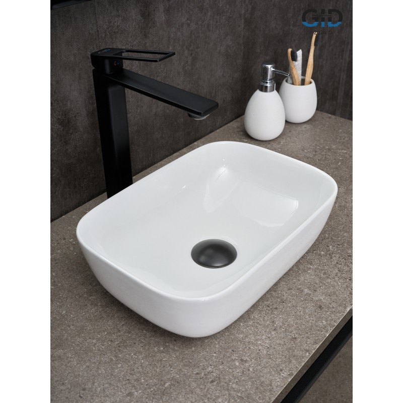 Раковина Gid N1334 51237 накладная белая 36x25x11.5