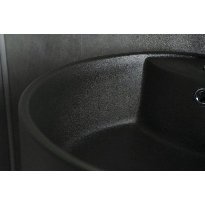 Раковина Gid Nb135bg 81109 накладная черная графит 45x45x85