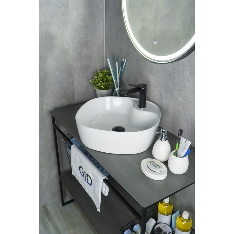 Раковина Gid N9442 51153 накладная белая 44x44x14