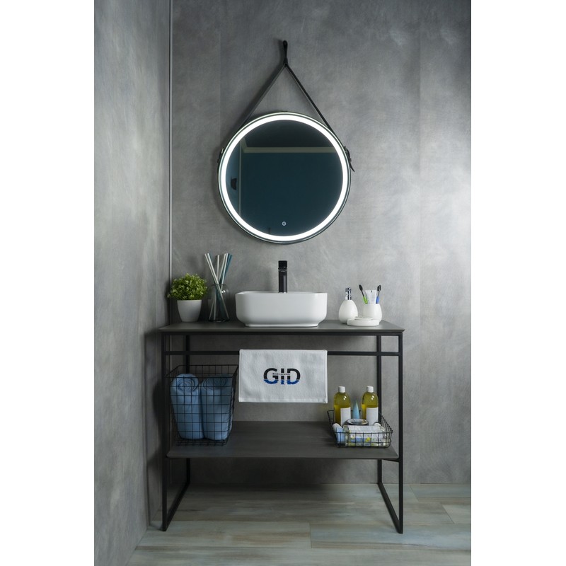 Раковина Gid N9044 51165 накладная белая 38.5x38.5x14