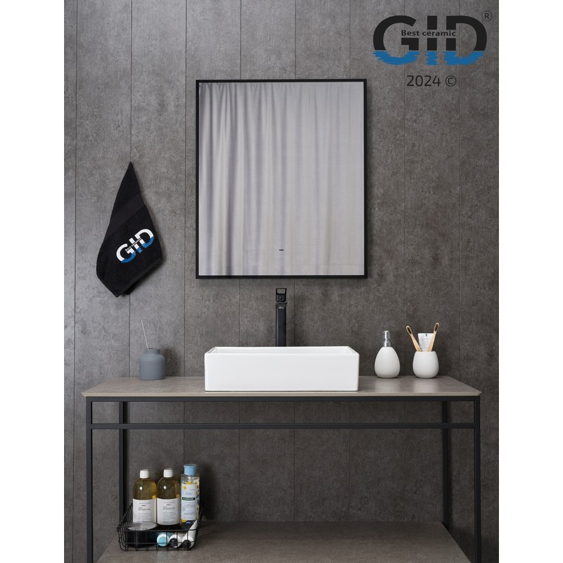 Раковина Gid N1204 51225 накладная белая 45x32x11