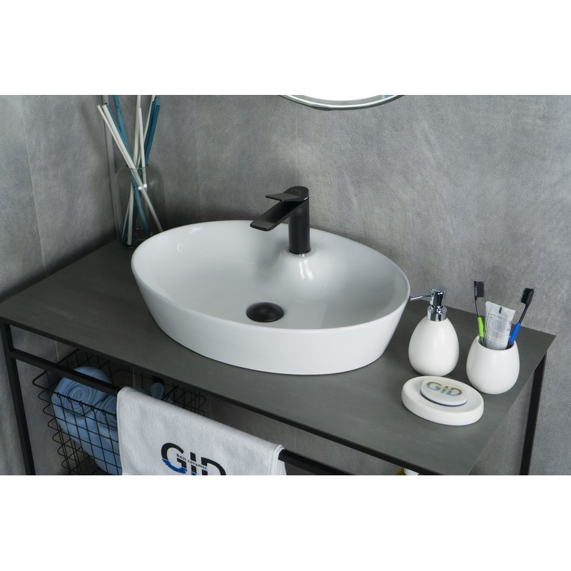 Раковина Gid N9436 51150 накладная белая 55x40x10.5