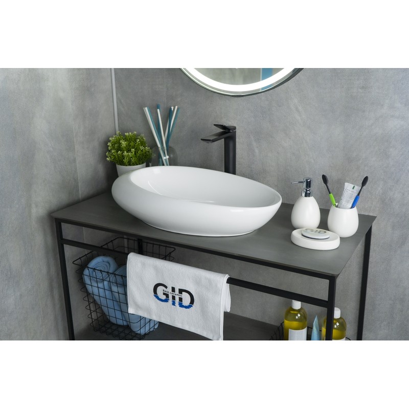 Раковина Gid N9050 51167 накладная белая 59x37x14