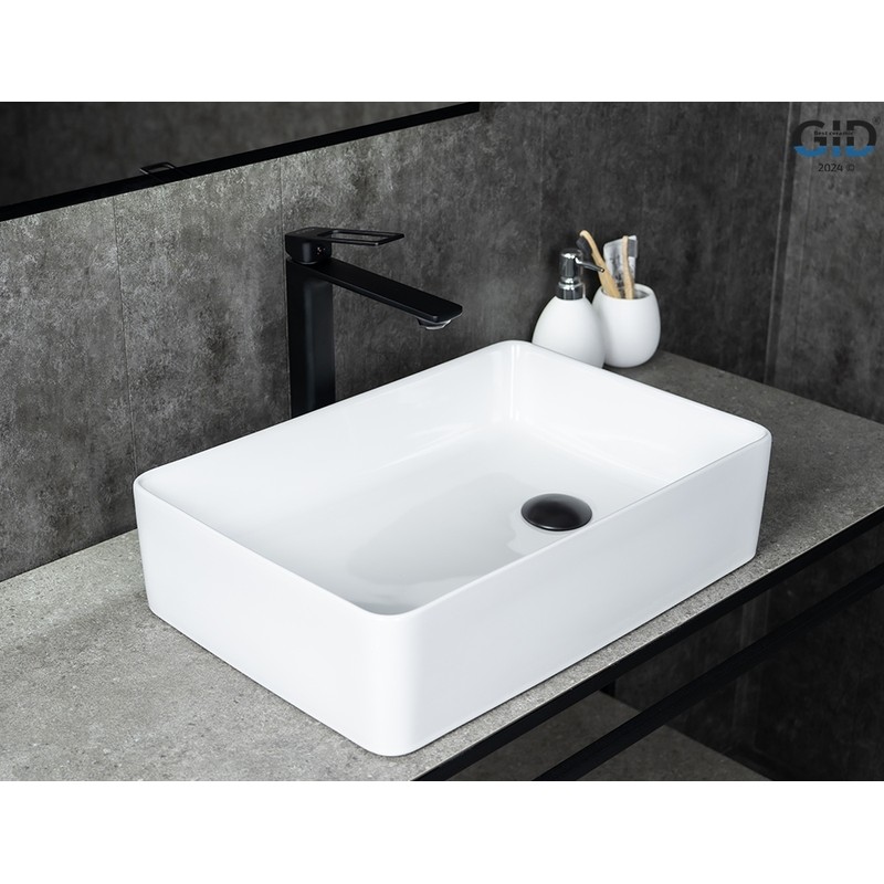 Раковина Gid N1205 51240 накладная белая 50.5x34.5x12.5