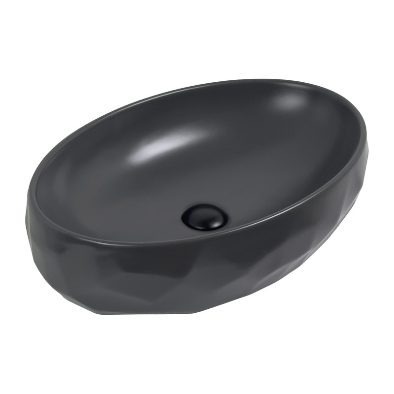 Раковина Gid Dgm9030wx 53406 накладная серая матовая 60x40x15