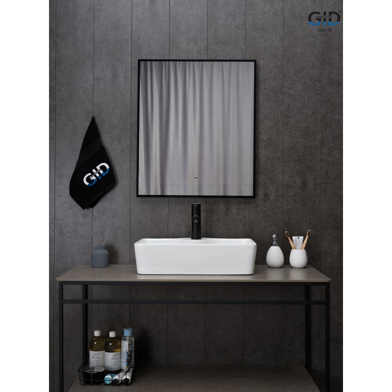 Раковина Gid N9092 51202 накладная белая 55x31x14