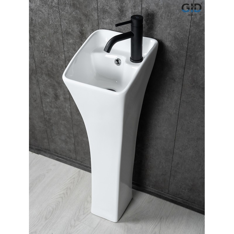 Раковина Gid M9012 81101 накладная белая 30x33x89