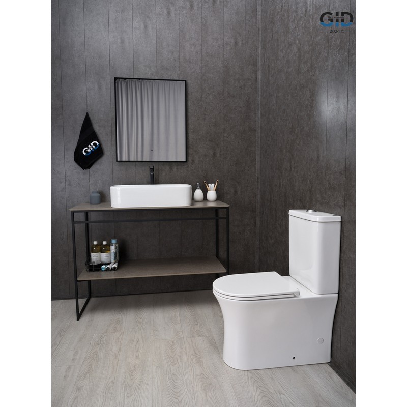 Раковина Gid N9598 51230 накладная белая 61x38x15