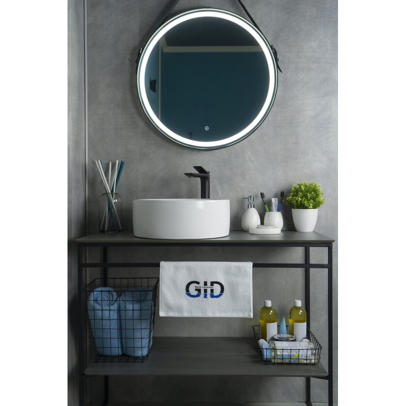 Раковина Gid N9011 51105 накладная белая 40x40x15