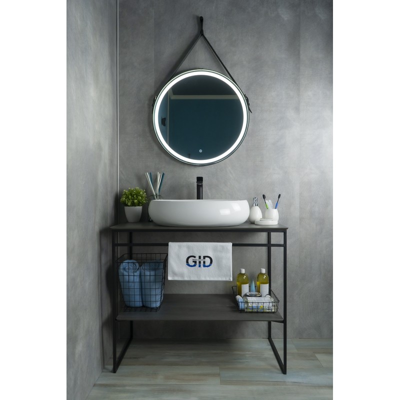 Раковина Gid N9030a 51114 накладная белая 60x41x15