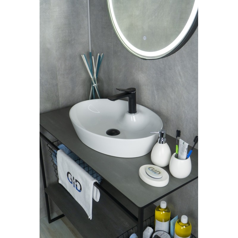 Раковина Gid N9436 51150 накладная белая 55x40x10.5