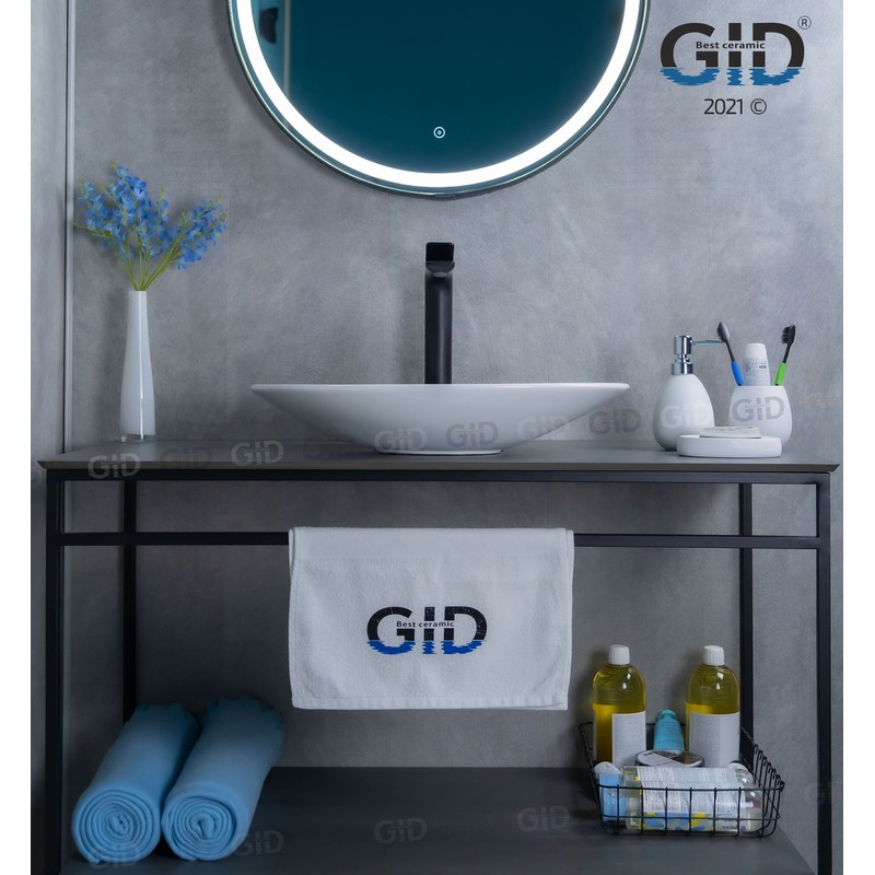 Раковина Gid N9022 51110 накладная белая 50x35x9