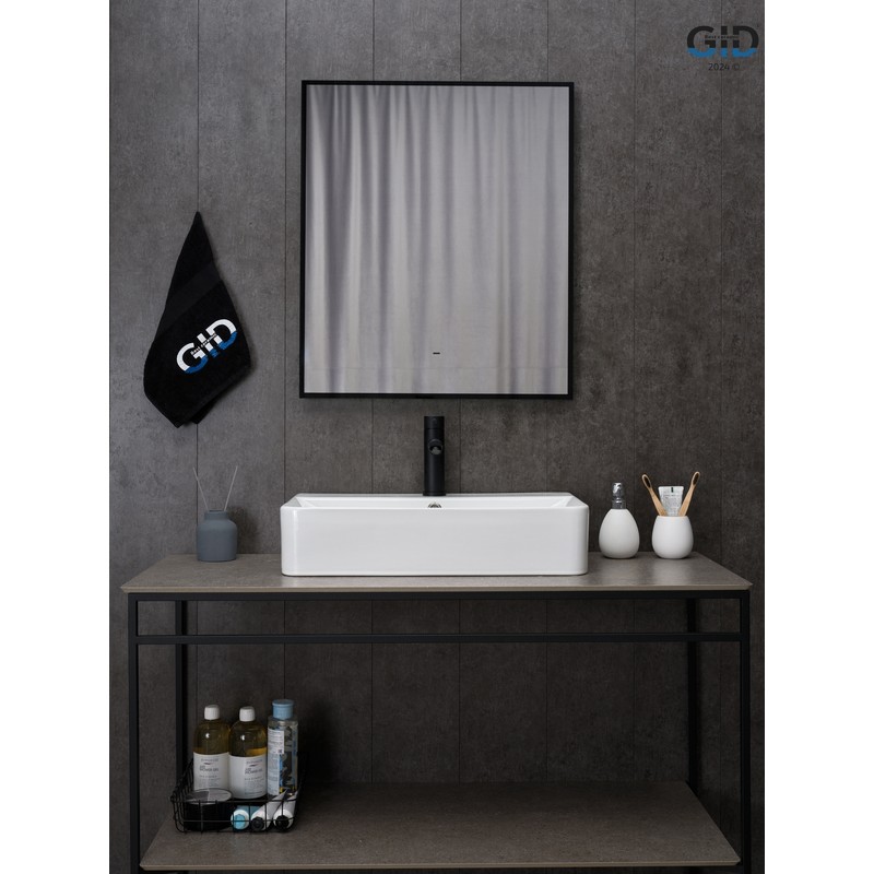 Раковина Gid N1344 51226 накладная белая 61x35.5x14