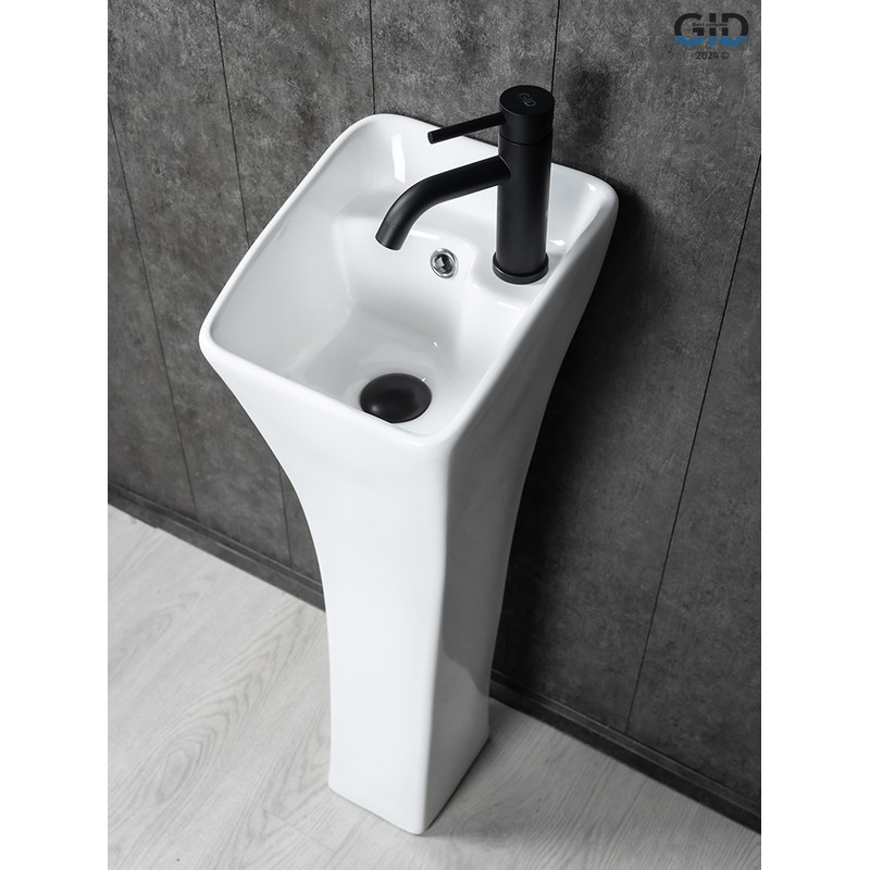 Раковина Gid M9012 81101 накладная белая 30x33x89