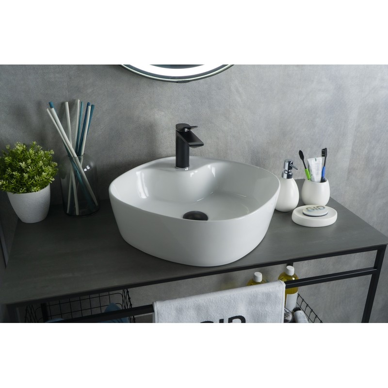 Раковина Gid N9442 51153 накладная белая 44x44x14