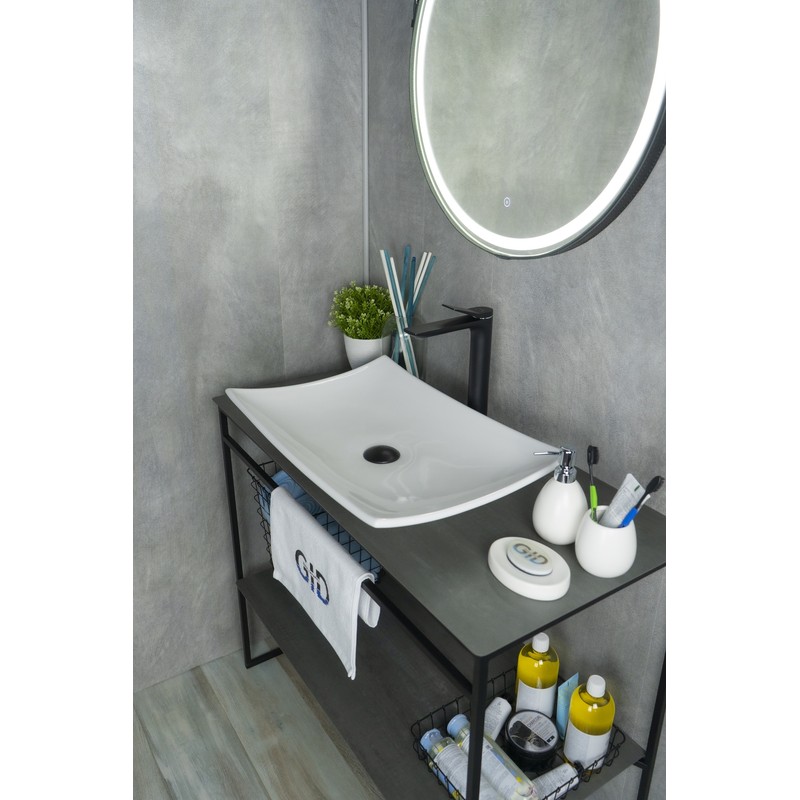 Раковина Gid N9177 51170 накладная белая 60x39x11.5