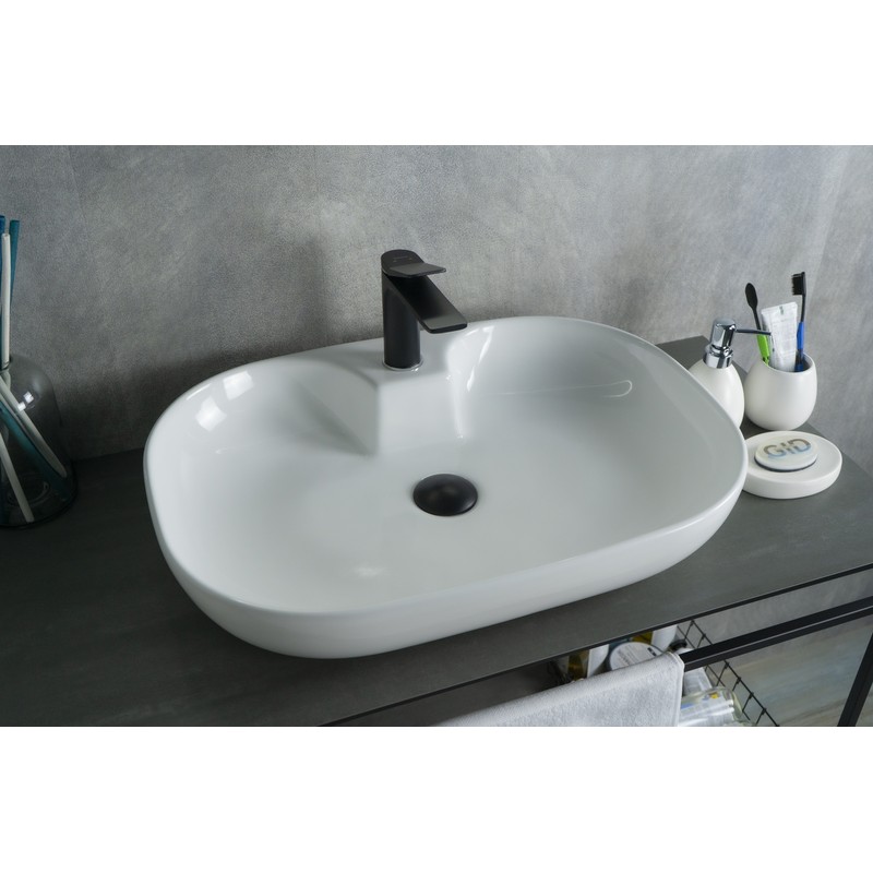 Раковина Gid N9446b 51156 накладная белая 61x42x12.5