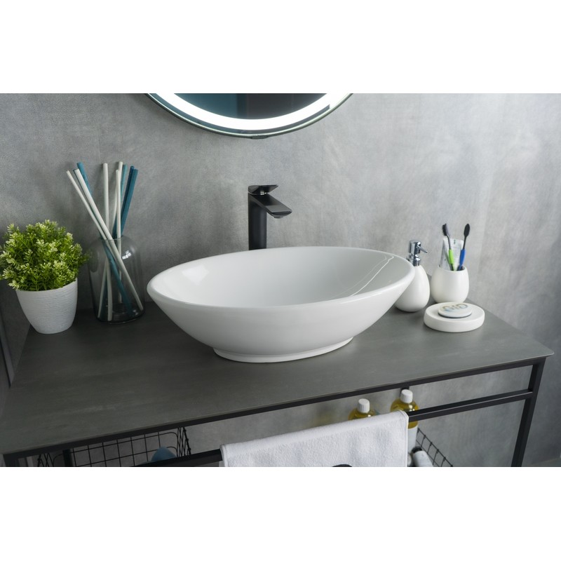 Раковина Gid N9021 51109 накладная белая 52x32x14