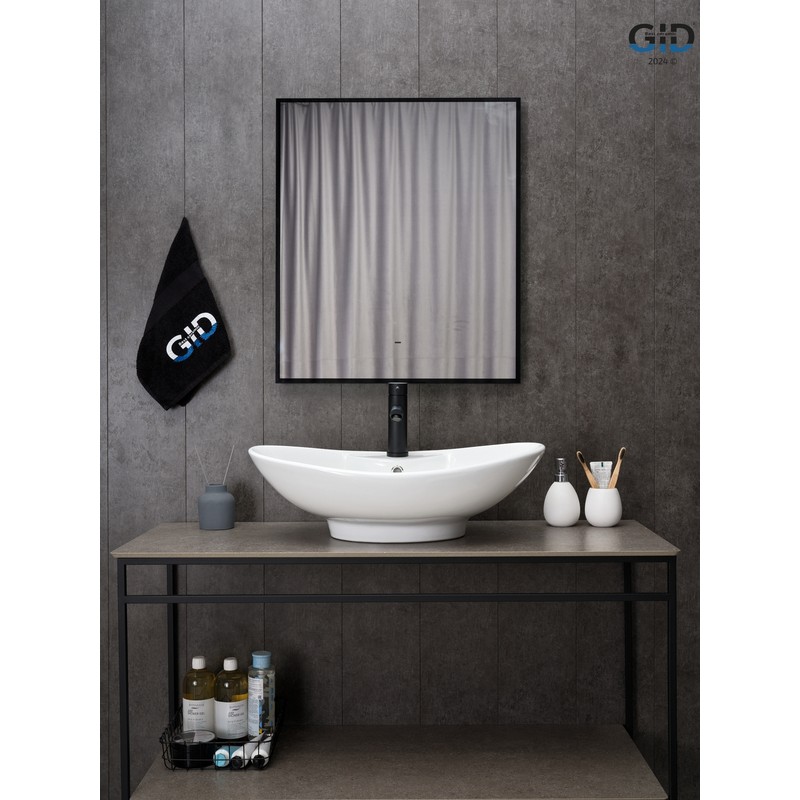 Раковина Gid N9004 51205 накладная белая 65x43.5x20