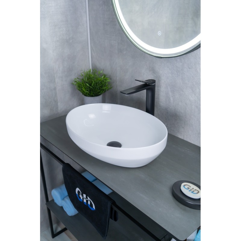 Раковина Gid D1469 51196 накладная белая 50x36x14.5