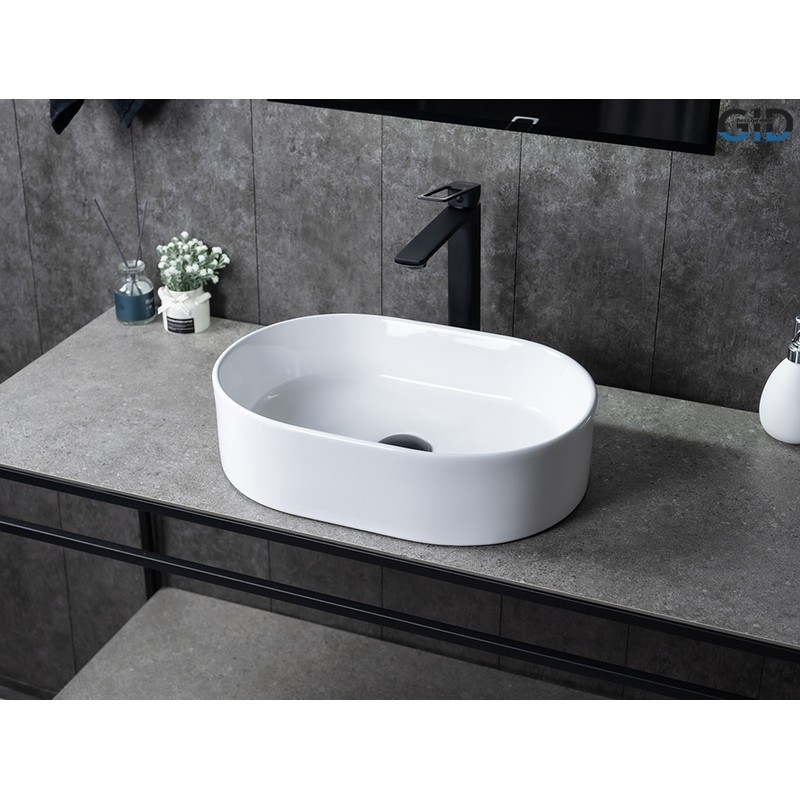 Раковина Gid N1330 51239 накладная белая 46.5x32x12