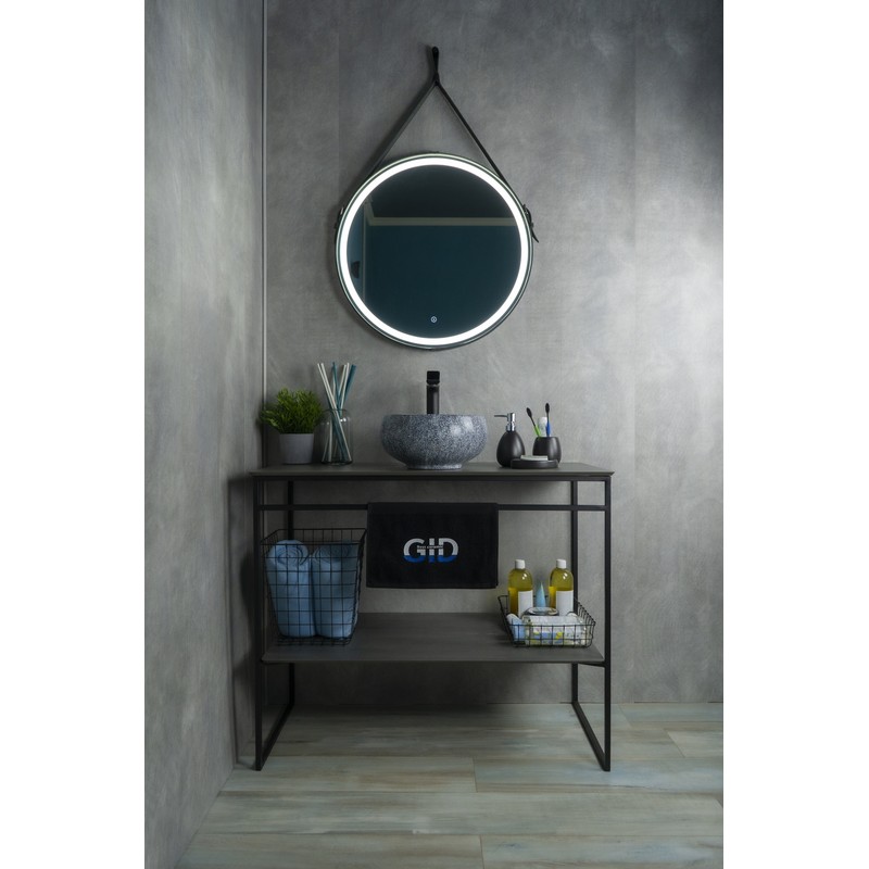 Раковина Gid Mnc481 54433 накладная под камень глянцевая 32x32x15.5