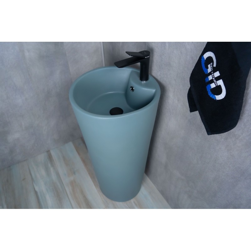 Раковина Gid Nb131gm (зеленая хаки) 81116 накладная зеленая хаки 40x40x84