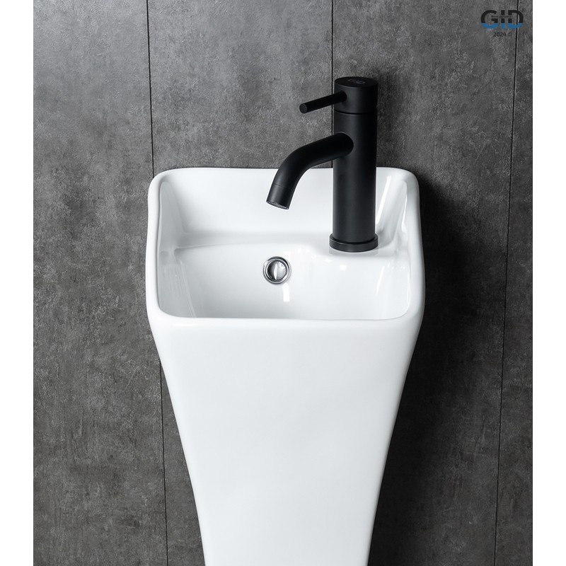 Раковина Gid M9012 81101 накладная белая 30x33x89