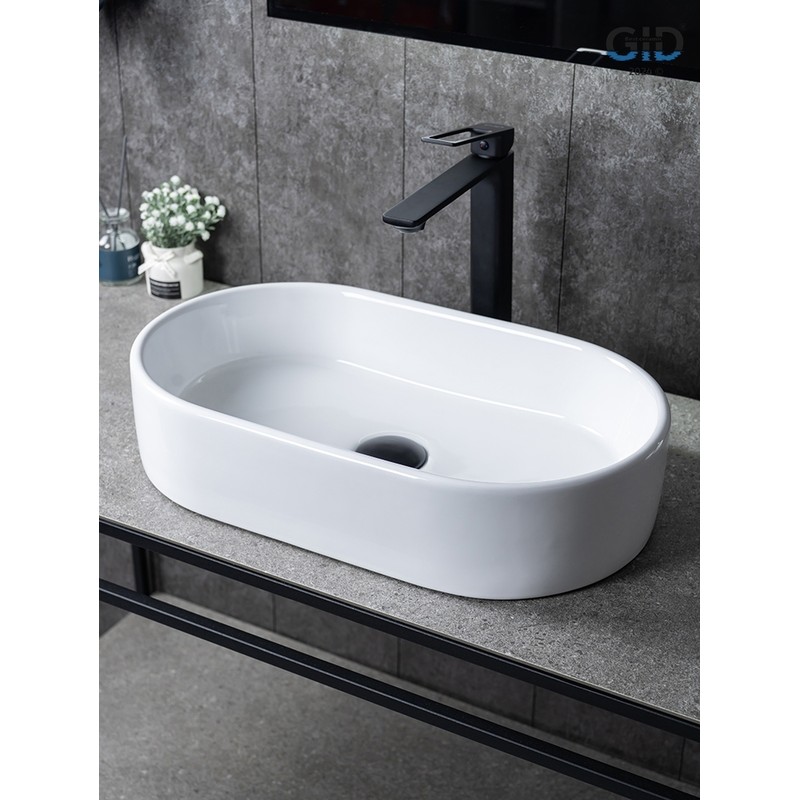 Раковина Gid N9020 51209 накладная белая 52.5x30.5x11.5