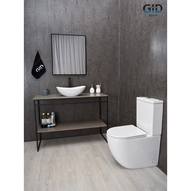 Раковина Gid N9133 51201 накладная белая 48x30.5x14.5