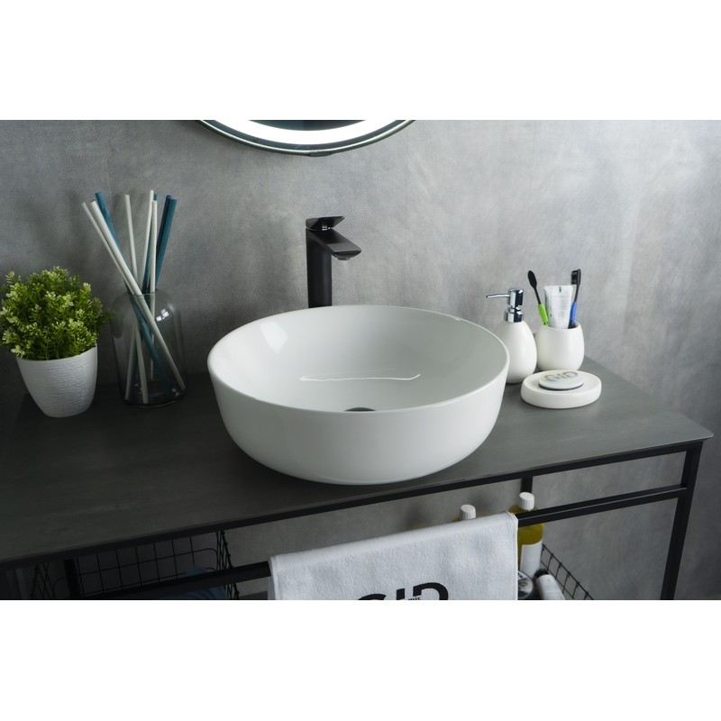 Раковина Gid D1315 51182 накладная белая 41.5x41.5x13.5