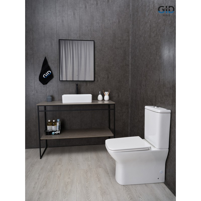 Раковина Gid N1104 51224 накладная белая 46x23x12