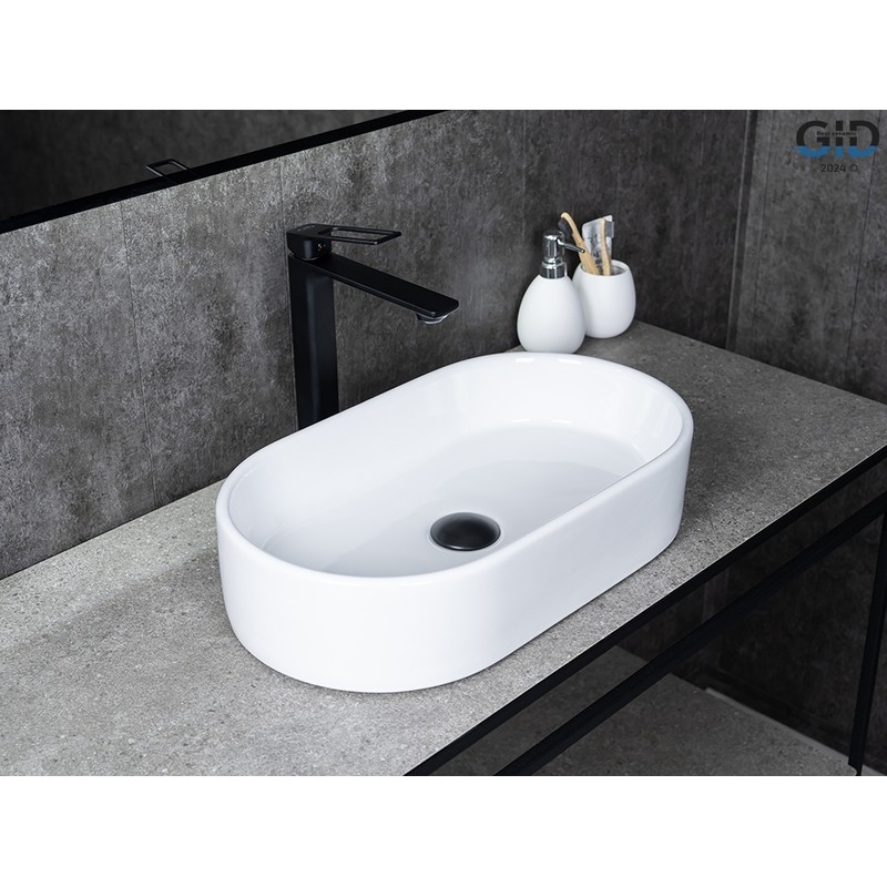 Раковина Gid N9020 51209 накладная белая 52.5x30.5x11.5