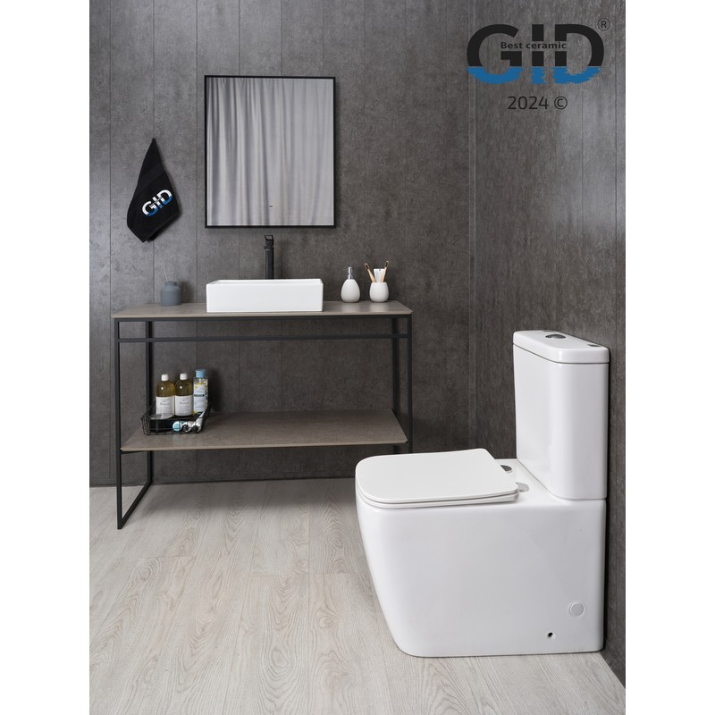 Раковина Gid N1204 51225 накладная белая 45x32x11