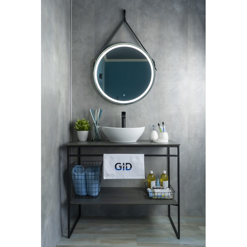 Раковина Gid N9138 51178 накладная белая 41x34x15