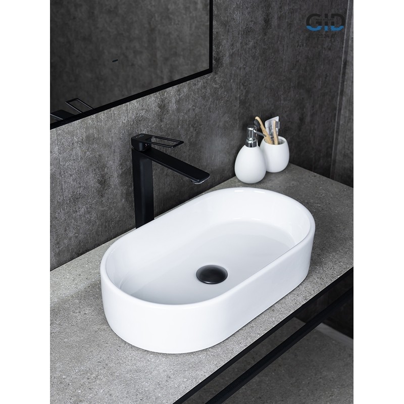 Раковина Gid N9020 51209 накладная белая 52.5x30.5x11.5